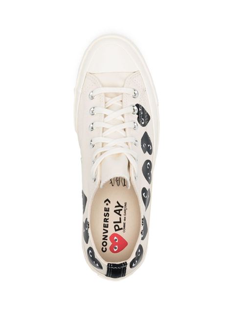 sneakers chuck 70 multi hearts unisex bianche COMME DES GARÇONS PLAY X CONVERSE | AZ-K126-0012